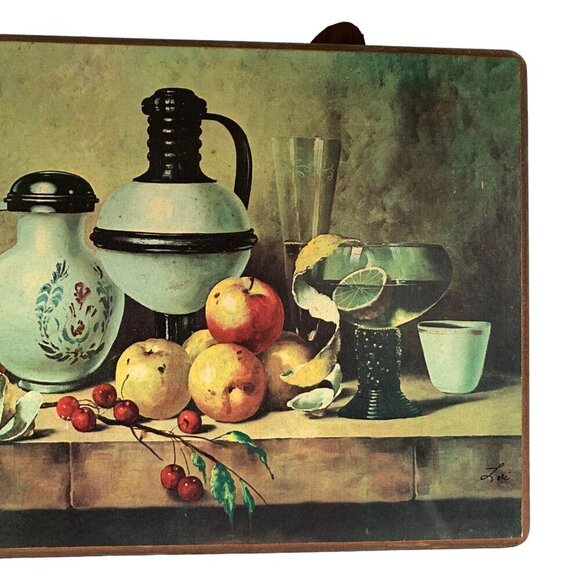 Vintage | 1970's Still Life Food Water Pitchers Signed Lori - Picture 2 of 8